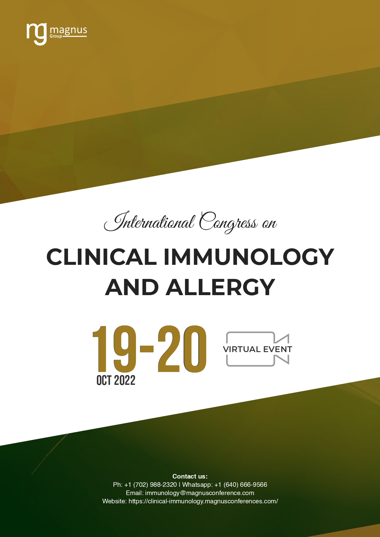 International Conference on Clinical Immunology and Allergy | Online Event, USA Book